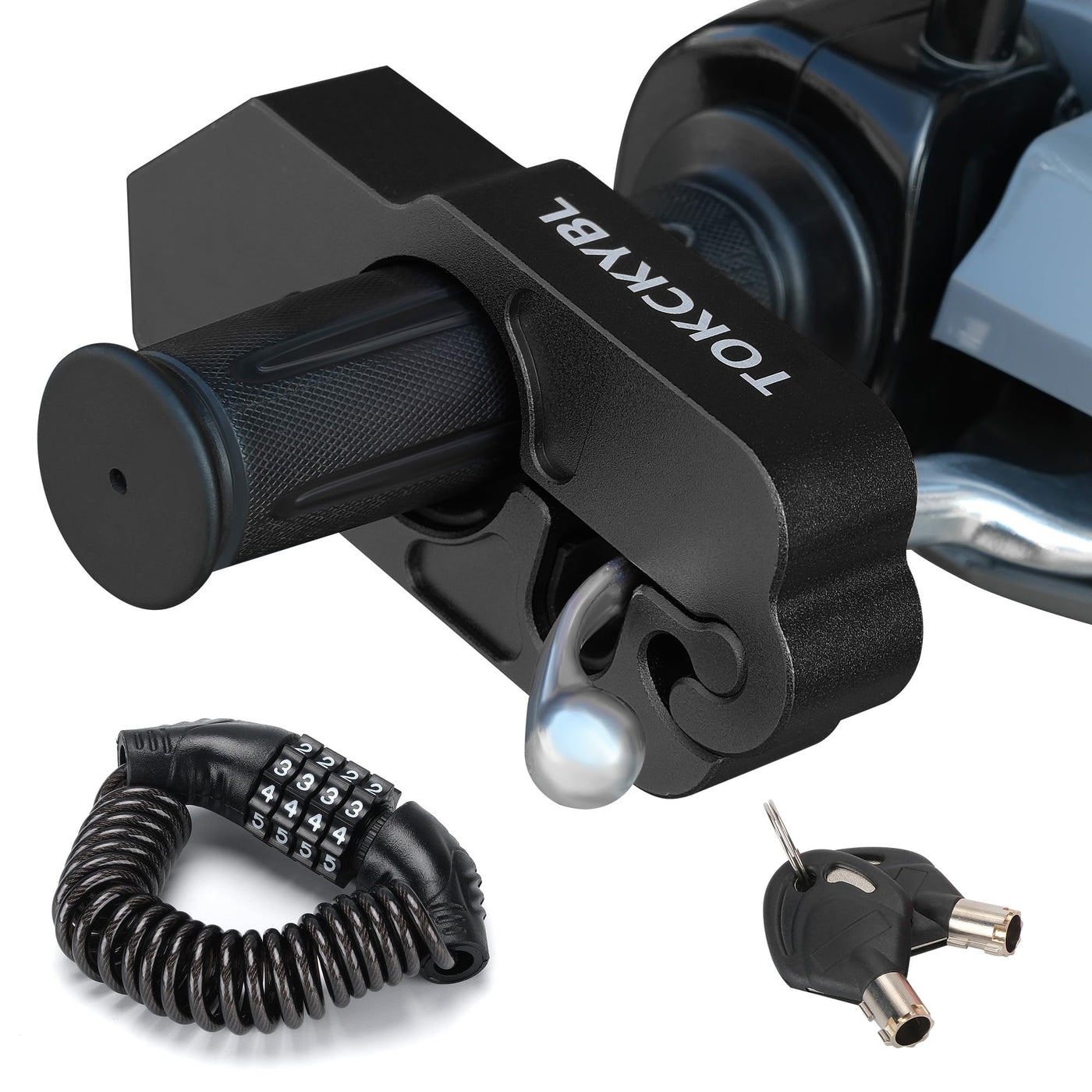 TOKCKYBL Heavy-Duty Motorcycle & Scooter Anti-Theft Lock