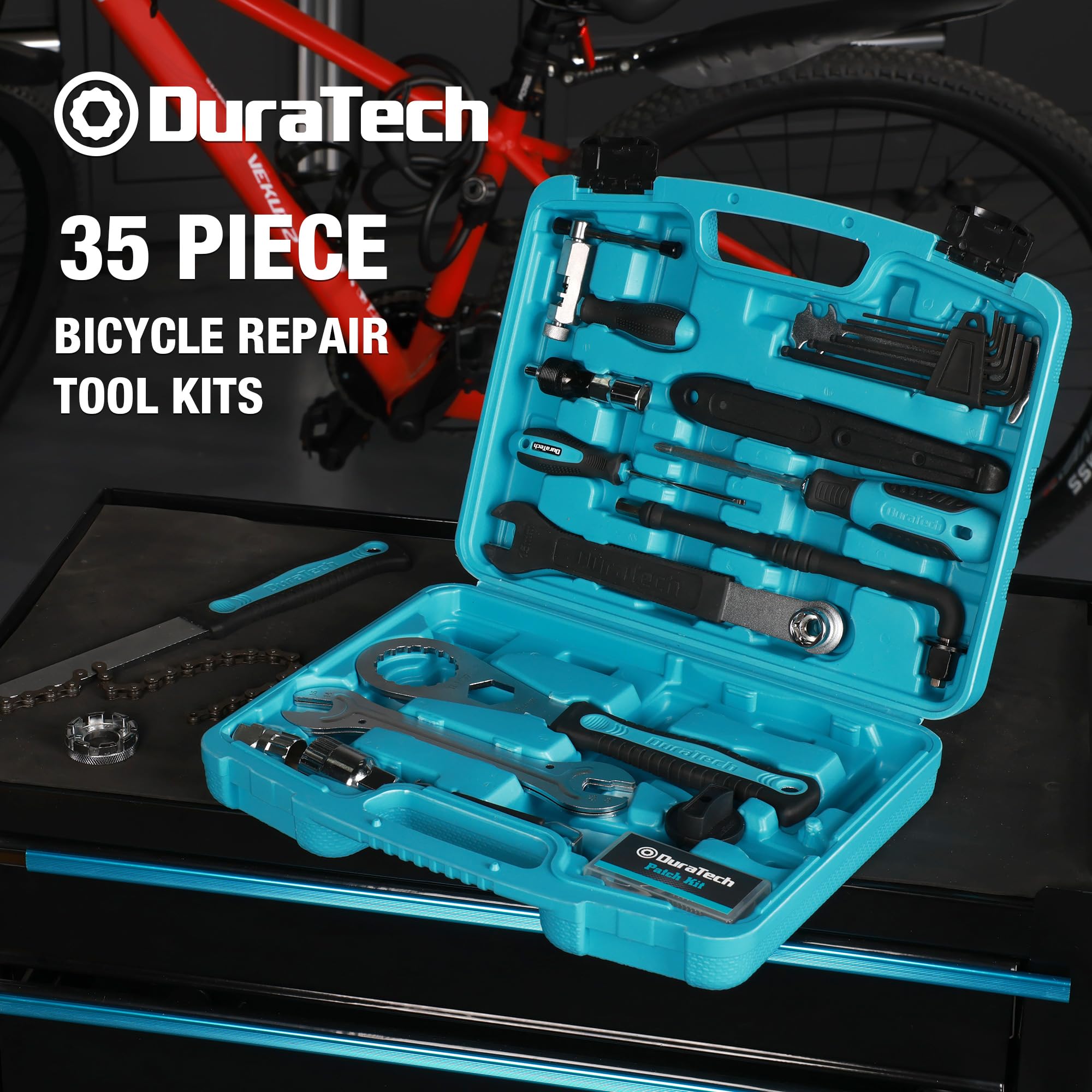 DURATECH Complete Bicycle Repair & Maintenance Tool Kit