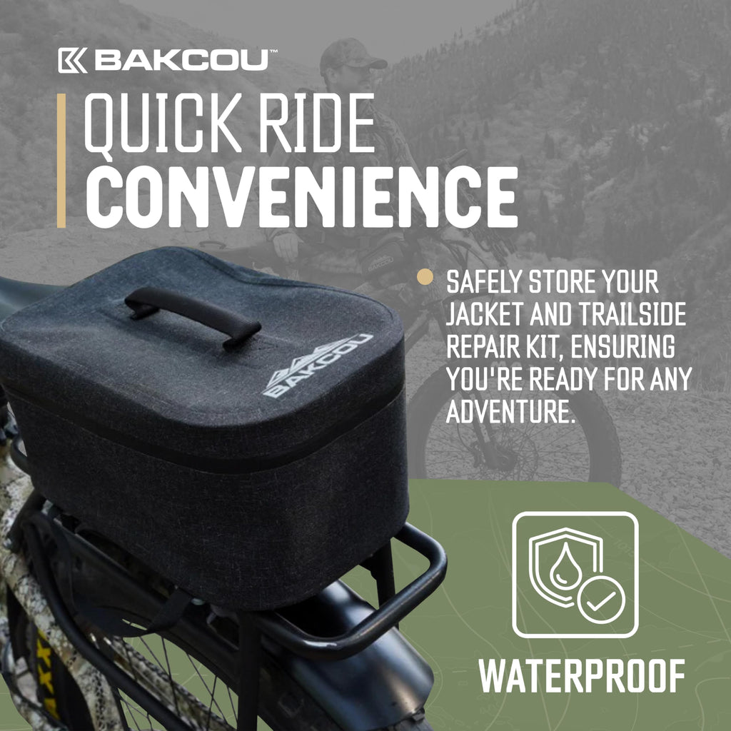 Bakcou - Pannier Bicycle Carrier Bag - Black
