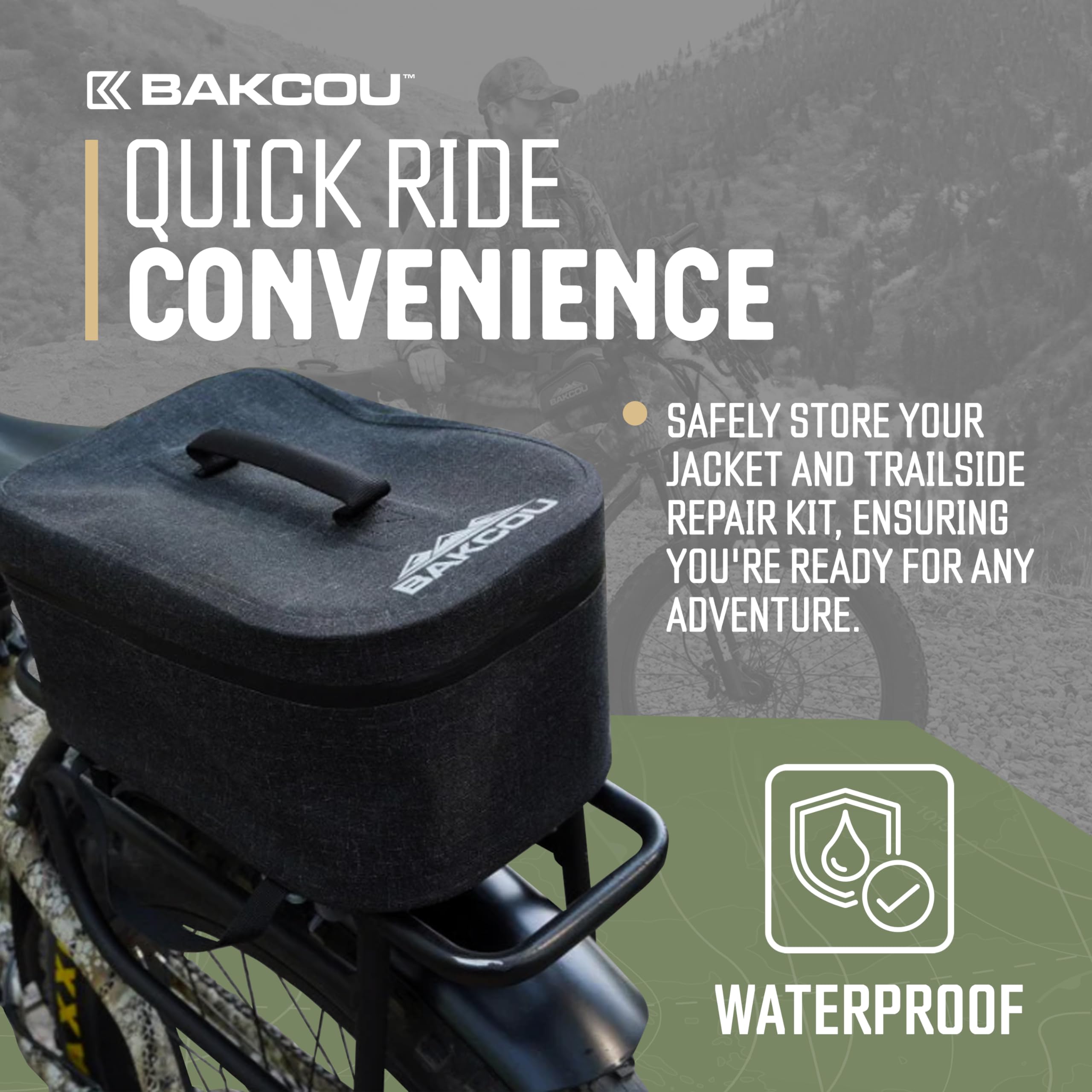 Bakcou - Pannier Bicycle Carrier Bag - Black