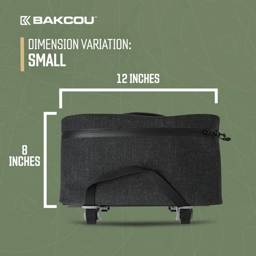 Bakcou Black Pannier Bike Carrier Bag for Rear Rack