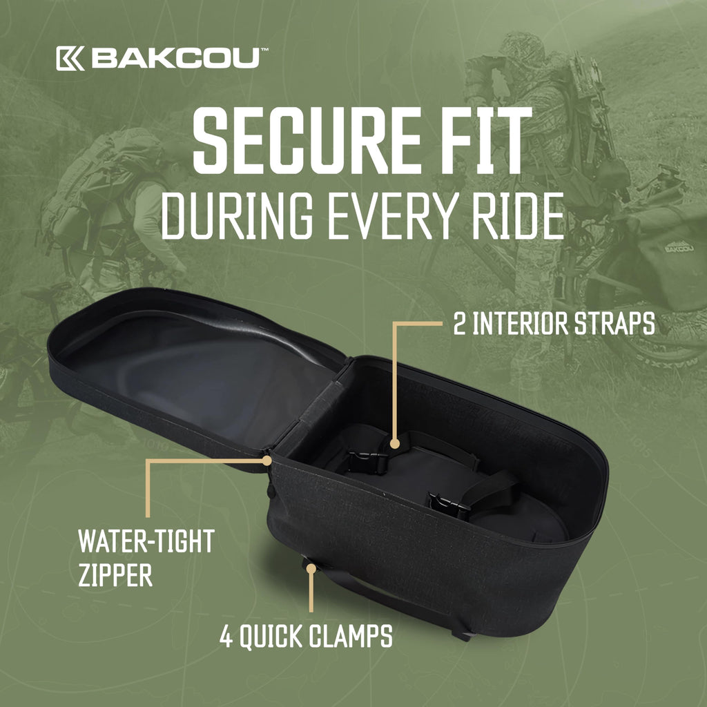 Bakcou - Pannier Bicycle Carrier Bag - Black