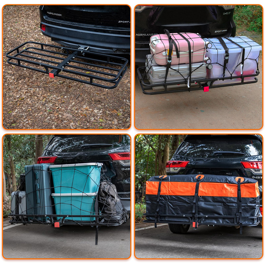 WEIZE Cargo Rack Basket Roof Hitch Mount