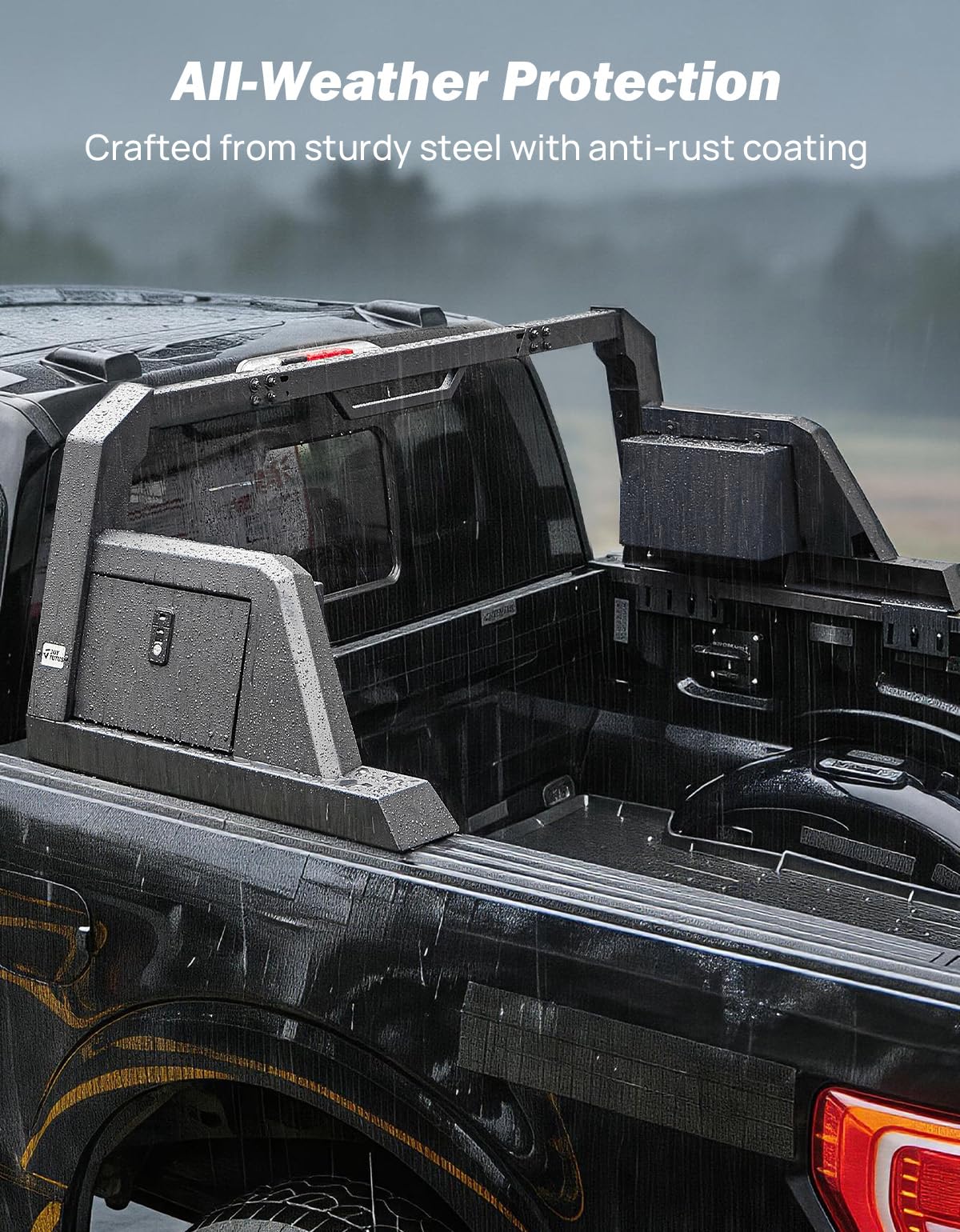 JOYTUTUS Roll Bar with Cargo Basket or Storage Lock Boxes