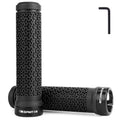 GPMTER Bike Handlebar Grips, Single Lock on Bicycle Handle Bar, for BMX, Mountain, MTB, Beach Cruiser, Scooter, Folding Bike, Soft Non-Slip-Rubber Hand Grip Comfortable Ergonomic