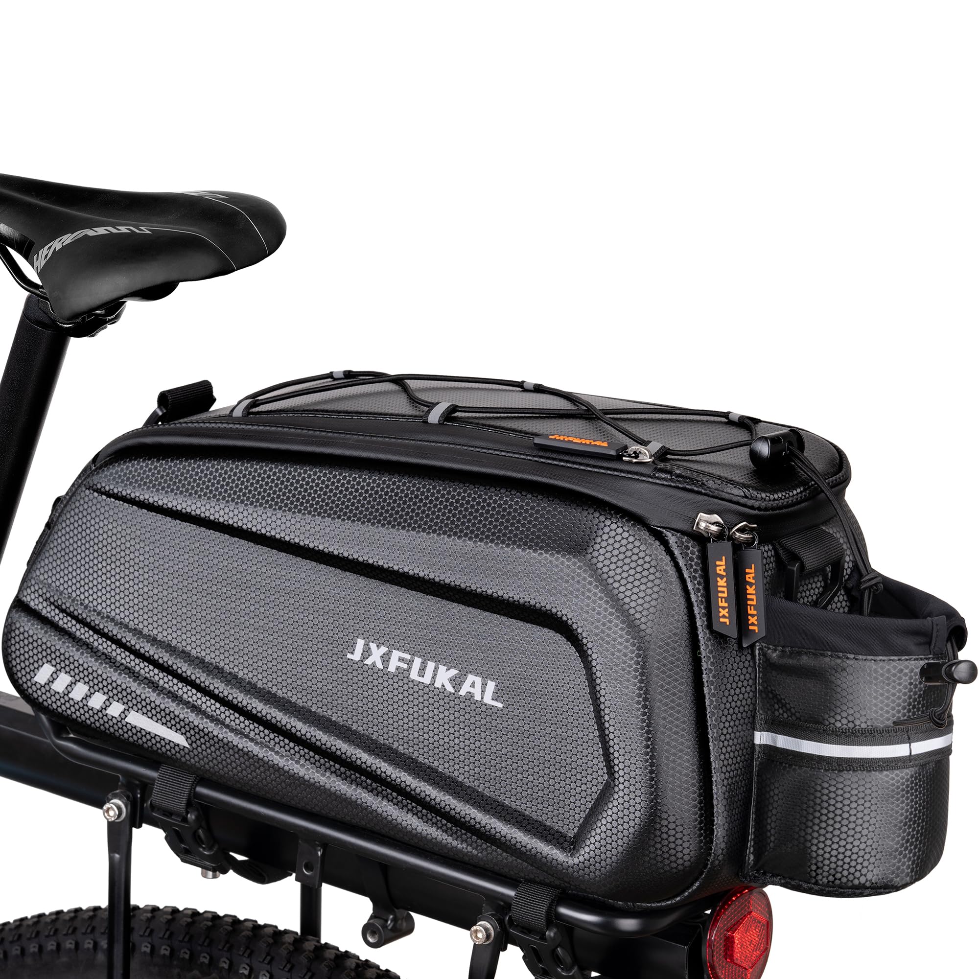 JXFUKAL Bike Bags for Bicycle Rear Rack - 9.5L/17L/40L Hard Shell Ebike Bag