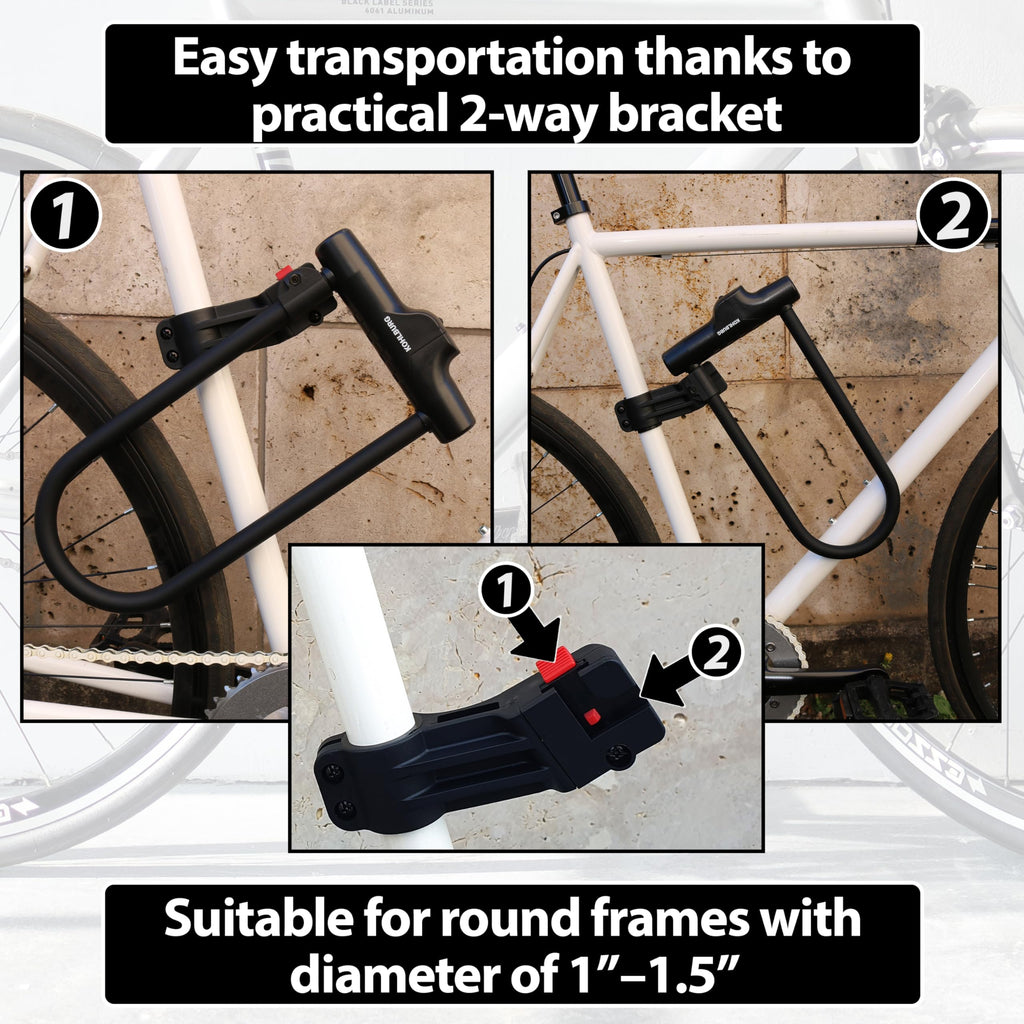 KOHLBURG Highest Security U Lock [Sold Secure Diamond] Bike Lock, 4 Keys