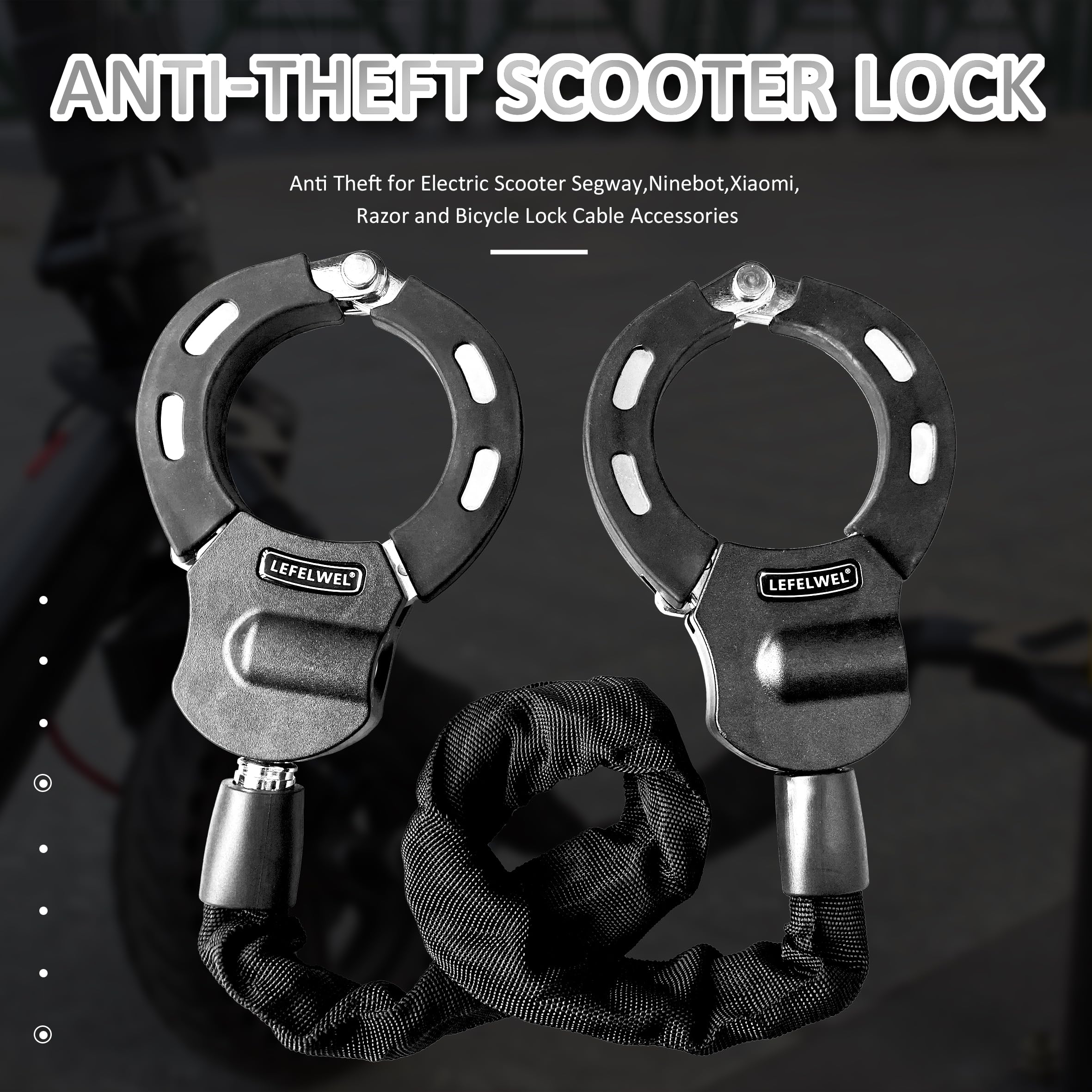 Anti-Theft Electric Scooter & Bike Chain Lock
